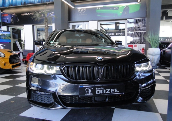 BMW Seria 5 cena 169899 przebieg: 115421, rok produkcji 2019 z Wielichowo małe 704